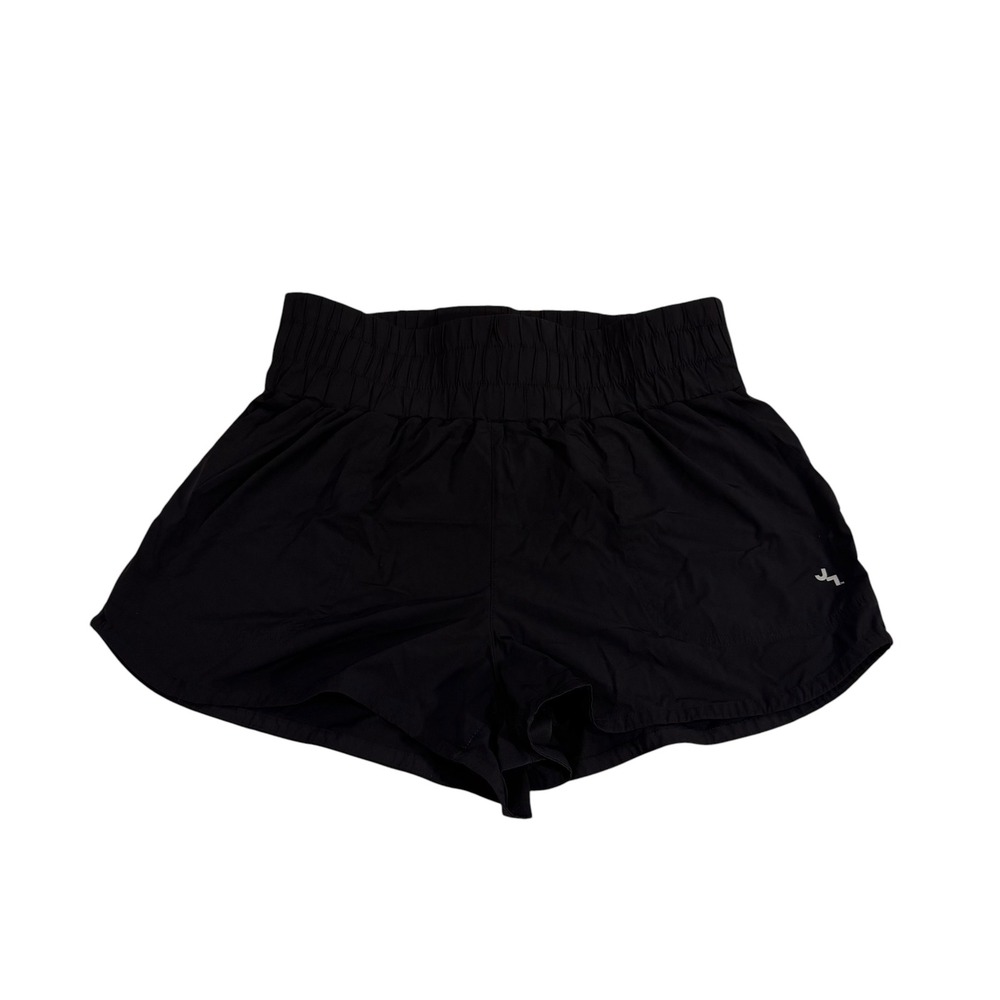 JoyLab Womens Black High Waisted Smocked Running Shorts Medium Activewear Lined
